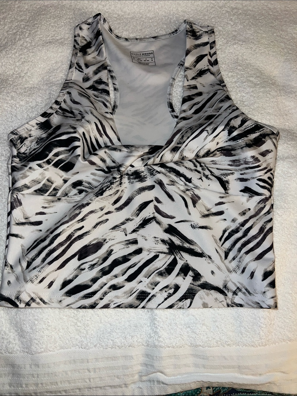 Marika White & Black Cycle House Performance Tank